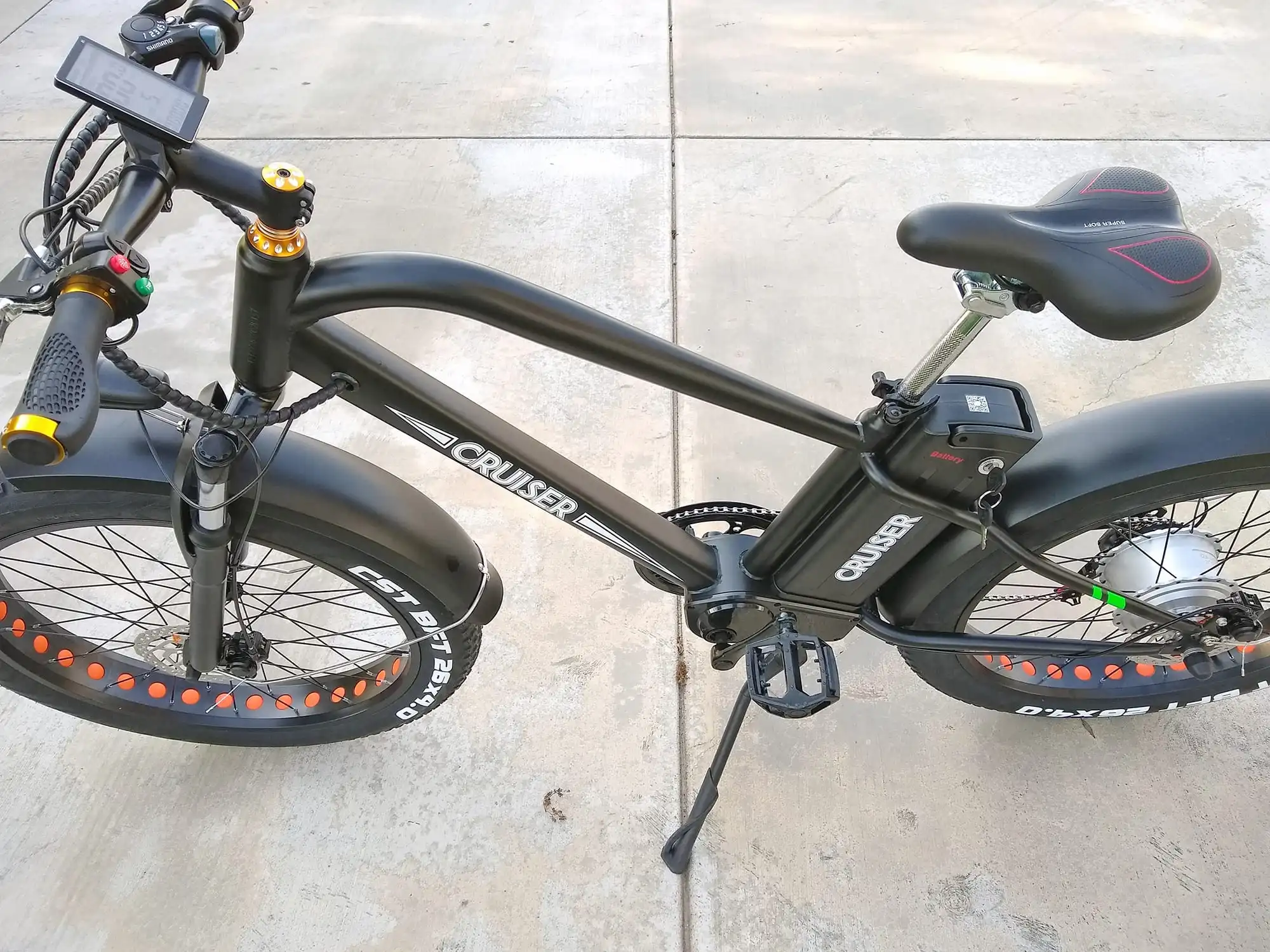 nakto cruiser fat tire electric bike